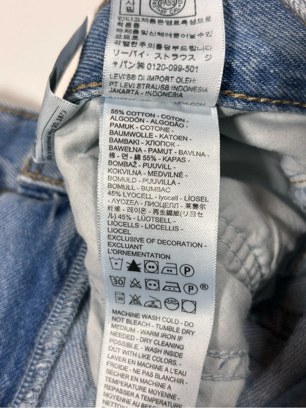 Levi’s Baggy Dad Jort We Did It Light Wash Denim Shorts Size 27 Revolve New
